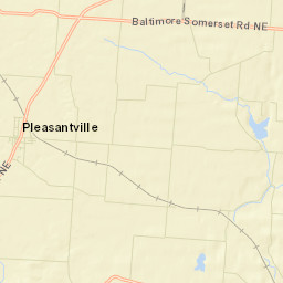 Pleasantville Ohio Street Map