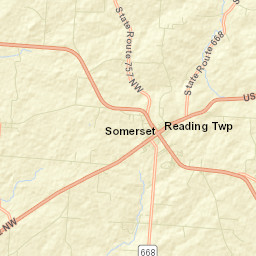 Somerset Ohio Street Map