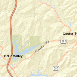 Belle Valley Ohio Street Map