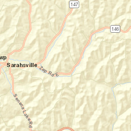 Sarahsville Ohio Street Map
