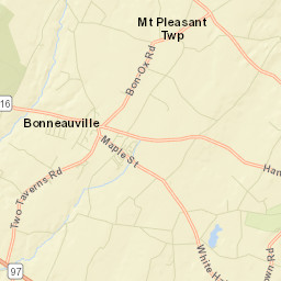 Bonneauville Street Map