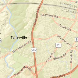 Wynnewood Delaware Street Map