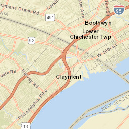 Worthland Delaware Street Map