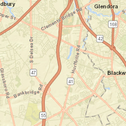 Blackwood Street Map