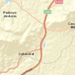 Casas de Millán Street Map