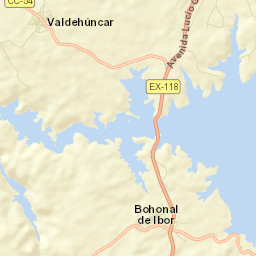 Valdehúncar Street Map