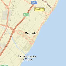 Moncofa Street Map