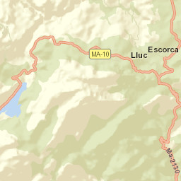 Escorca Street Map