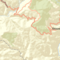 Ussassai Street Map