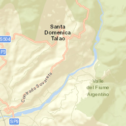 Santa Domenica Talao Street Map