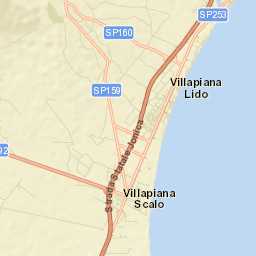 Villapiana Lido Street Map