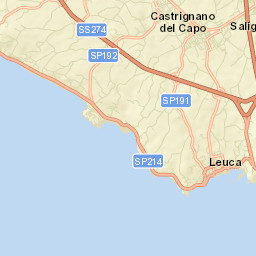 Castrignano del Capo Street Map