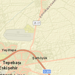 Tepebaşı Street Map