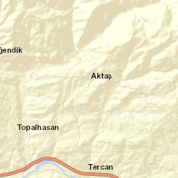 Tercan Street Map
