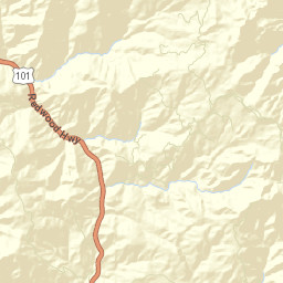 Twin Rocks California Street Map