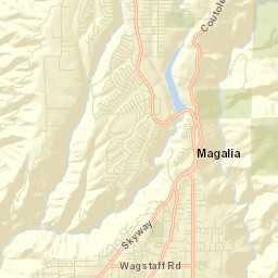Magalia California Street Map