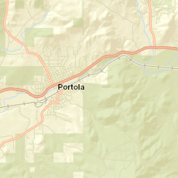 Portola California Street Map