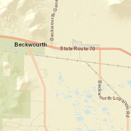 Hawley California Street Map