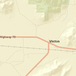 Vinton California Street Map