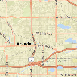 6100-6222 Lowell Boulevard Arvada Street Map
