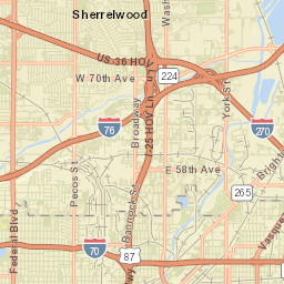 Twin Lakes Colorado Street Map