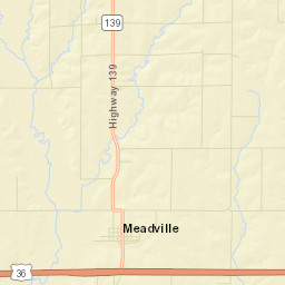 101-415 Macon St Meadville MO Street Map