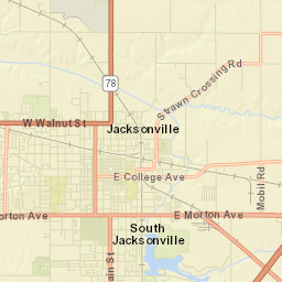 Jacksonville Street Map
