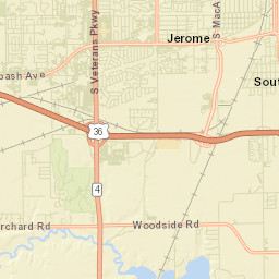 Sangamon County Street Map