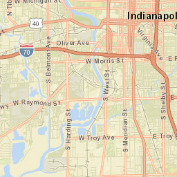 1100-1116 Shelby Street, Indianapolis, IN Street Map