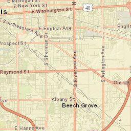 Beech Grove Street Map