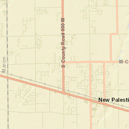 New Palestine Street Map