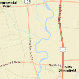 South Bloomfield Ohio Street Map