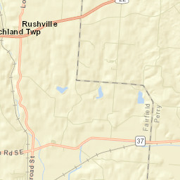 Rushville Ohio Street Map