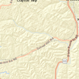 Milligan Ohio Street Map