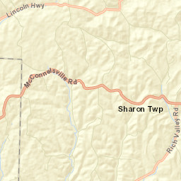 Hoskinsville Ohio Street Map