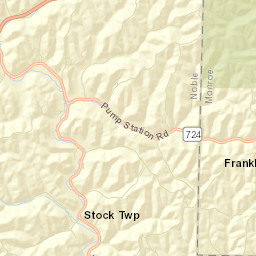 Carlisle Ohio Street Map