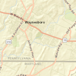 Wayne Heights Street Map