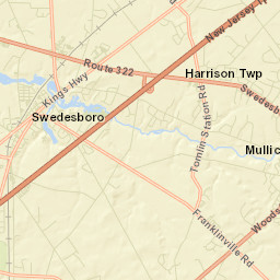 Swedesboro Street Map