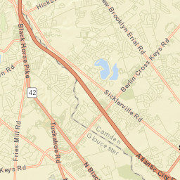 Turnersville Street Map