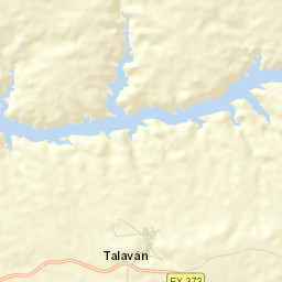 Talaván Street Map