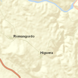 Romangordo Street Map