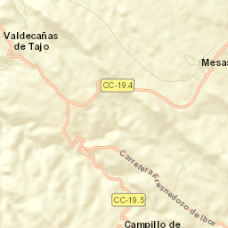 Mesas de Ibor Street Map