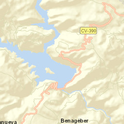 Benagéber Street Map
