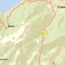 Deià Street Map