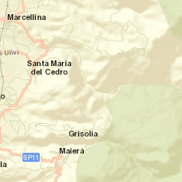 Santa Maria del Cedro Street Map