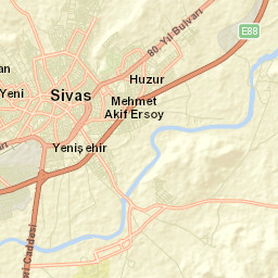 Sivas Street Map