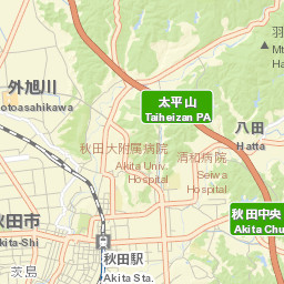 Akita Street Map