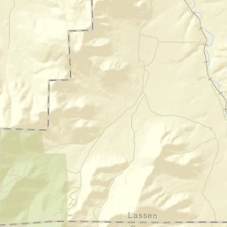 Plumas California Street Map