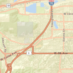 West 44th Avenue, Golden, CO 80403 Street Map