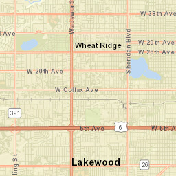 Spivak Colorado Street Map